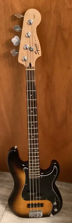 SQUIER BY FENDER PRECISION BASS 4-STRING BASS GUITAR - SUNBURST
