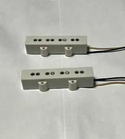 NEW FENDER® STYLE JAZZ BASS GUITAR PICKUP SET, HAND WOUND NEW