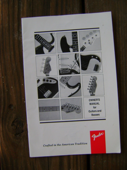 1992 FENDER STRATOCASTER TELECASTER OWNERS MANUAL CASE CANDY