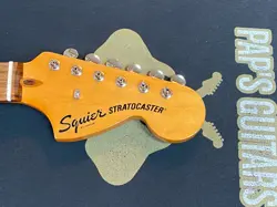 NEW FENDER SQUIER CLASSIC VIBE 70S STRATOCASTER NECK W/ TUNING PEGS, NECK PLATE