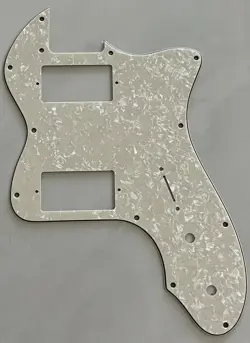 CUSTOM FOR FENDER TELECASTER '72 THINLINE PAF GUITAR PICKGUARD IVORY WHITE PEARL