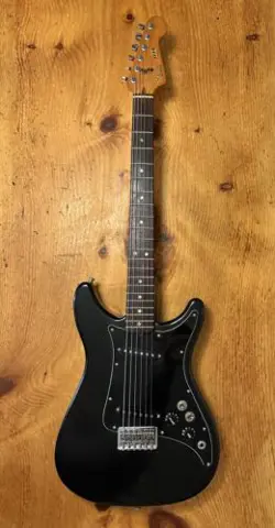 1980 FENDER LEAD 2 II GUITAR BLACK ON BLACK