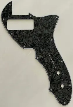 CUSTOM FOR FENDER TELECASTER THINLINE/TELE 69 P90 GUITAR PICKGUARD BLACK PEARL