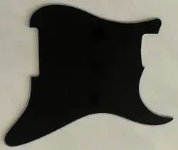 CUSTOM FOR FENDER STRATOCASTER STRAT BLANK DIY GUITAR PICKGUARD 3 PLY BLACK
