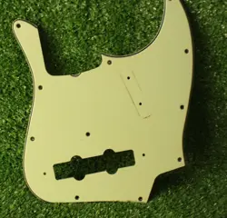 AGED PICKGUARD FOR FENDER JAZZ BASS - MINT GREEN WIDE BEVEL APG322