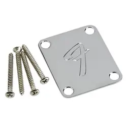 FENDER 4-BOLT '70S VINTAGE-STYLE F LOGO NECK PLATE