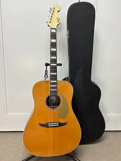 FENDER CALIFORNIA SERIES KING VINTAGE ACOUSTIC ELECTRIC GUITAR - AGED NATURAL