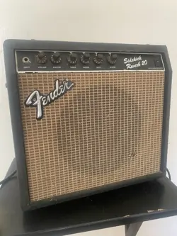 RARE VINTAGE FENDER SIDEKICK REVERB 20 BLACKFACE GUITAR AMPLIFIER