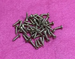 AGED GOLD PICKGUARD SCREWS TO FIT FENDER GUITARS (50) IMPERIAL SIZE