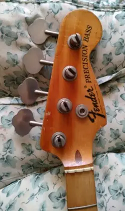 VINTAGE EARLY 1970'S FENDER PRECISION LOADED BASS NECK