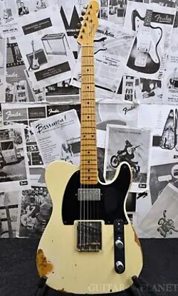 FENDER CUSTOM SHOP CUSTOM VINTAGE HB TELECASTER HEAVY RELIC VINTAGE BLONDE 2007