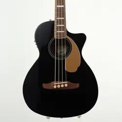 ELECTRIC BASS GUITAR USED FENDER CALIFORNIA PLAYER KINGMAN BLACK ACOUSTIC