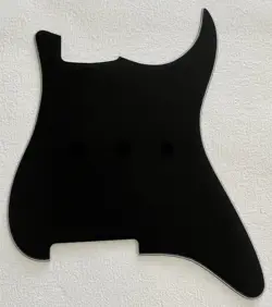 FOR FENDER STRATOCASTER STRAT BLANK NO SCREW HOLES GUITAR PICKGUARD,3 PLY BLACK