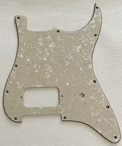 FOR FITS FENDER STRATOCASTER START SINGLE HUMBUCKER GUITAR PICKGUARD IVORY WHITE