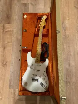 2018 FENDER CUSTOM SHOP '57 REISSUE STRATOCASTER RELIC OLYMPIC WHITE