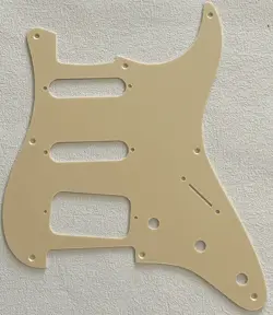 FOR FENDER US STRATOCASTER HSS 8 SCREW HOLE GUITAR PICKGUARD,1 PLY YELLOW