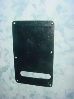 VINTAGE BACK PLATE TREMOLO COVER / BLACK /FENDER STRAT