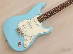2010 FENDER STRATOCASTER ‘62 VINTAGE REISSUE ST62 SONIC BLUE W/ LOLLAR PICKUPS