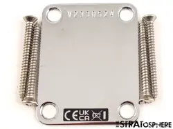 USA FENDER JOHNNY MARR JAGUAR, NECK PLATE, CHROME VINTAGE SER# PLATE AMERICAN