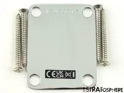 FENDER AV II AMERICAN VINTAGE 63 TELECASTER TELE 1963 NECK PLATE CHROME!