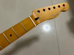 22 FRET YELLOW MATTE MAPLE ELECTRIC GUITAR NECK FOR FENDER TELECASTER NECK STYLE