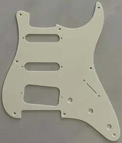 CUSTOM FOR FENDER 57 STRATOCASTER 8-HOLE HSS GUITAR PICKGUARD 1-PLY PARCHMENT