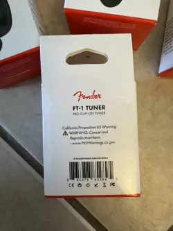 FENDER FT-1 PROFESSIONAL CLIP ON TUNER - BLACK