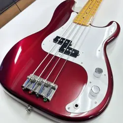 FENDER JAPAN PRECISION BASS ELECTRIC BASS GUITAR 2006 - 2008 RED WITH SOFT CASE