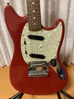 FENDER JAPAN MUSTANG MG65 ELECTRIC GUITAR 2006 - 2008 RED WITH SOFT CASE