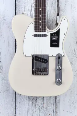 FENDER PLAYER II TELECASTER SOLID BODY ELECTRIC GUITAR WHITE BLONDE FINISH