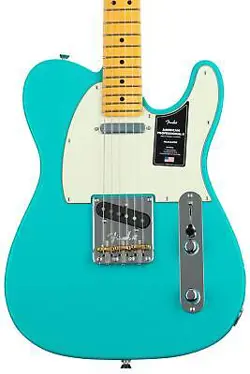 FENDER AMERICAN PROFESSIONAL II TELECASTER - MIAMI BLUE WITH MAPLE FINGERBOARD