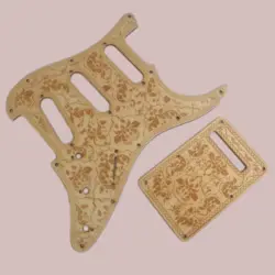 11 HOLES SSS GUITAR PICKGUARD CARVED BASSWOOD FOR FENDER STRAT GUITAR PARTS