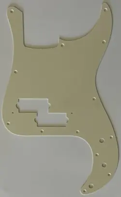 FOR FIT FENDER JAPAN PRECISION BASS STYLE GUITAR PICKGUARD 1 PLY PARCHMENT