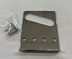 2001 FENDER TELECASTER STANDARD MIM CHROME BRIDGE PLATE W/ HW