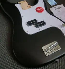 2024 FENDER SQUIER PRECISION BASS MATTE BLACK LOADED BODY👌STUNNING!
