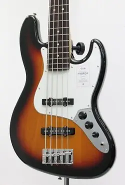 FENDER MADE IN JAPAN HYBRID II JAZZ BASS V, ROSEWOOD FINGERBOARD 3-COLOR SUNBURS
