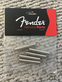 GENUINE FENDER (5) NICKEL VINTAGE TREMOLO STRAT GUITAR BRIDGE TENSION SPRINGS