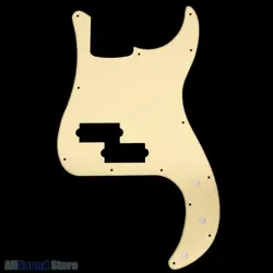 1PLY CREAM PICKGUARD FOR FENDER PRECISION P-BASS USA MIM STANDARD 13 HOLE