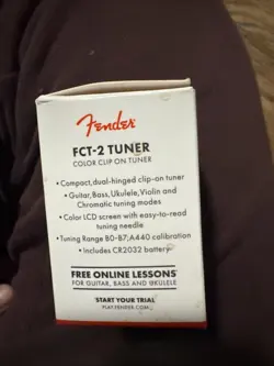 FENDER FCT-2 PROFESSIONAL CLIP-ON TUNER