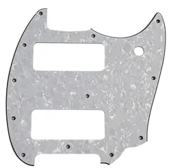 CUSTOM FOR FENDER OFFSET SERIES MUSTANG P90 STYLE GUITAR PICKGUARD,WHITE PEARL
