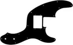 WD CUSTOM PICKGUARD FOR FENDER TELECASTER BASS WITH HUMBUCKER #03 BLACK/WHITE...