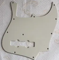 PICK FOR FENDER GEDDY LEE JAZZ BASS GUITAR PICKGUARD,3 PLY VINTAGE YELLOW