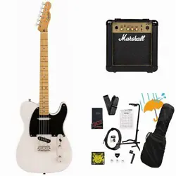 SQUIER BY FENDER CLASSIC VIBE 50S TELECASTER MAPLE FB WHITE BLONDE MARSHALL MG10