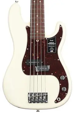 FENDER AMERICAN PROFESSIONAL II PRECISION BASS V - OLYMPIC WHITE WITH ROSEWOOD