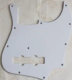 PICK FOR FENDER GEDDY LEE JAZZ BASS GUITAR PICKGUARD,3 PLY WHITE