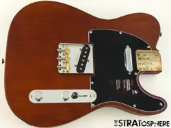 AMERICAN PERFORMER FENDER TIMBER TELECASTER TELE LOADED BODY SASSAFRAS MOCHA