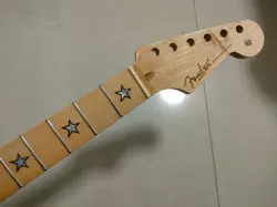 MAPLE ELECTRIC GUITAR NECK 22FRET FRETBOARD FOR FENDER ST PARTS STAR INLAY GLOSS
