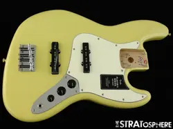 FENDER PLAYER II JAZZ BASS LOADED BODY BASS GUITAR PARTS ALNICO 5 HIALEAH YELLOW