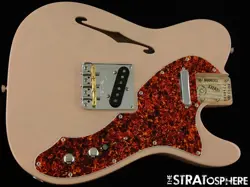 FENDER FSR AMERICAN PROFESSIONAL II TELE THINLINE LOADED BODY ASH SHELL PINK!