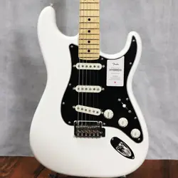 FENDER  MIJ HYBRID II STRATOCASTER MAPLE FINGERBOARD ARCTIC WHITE S/N JD24018899